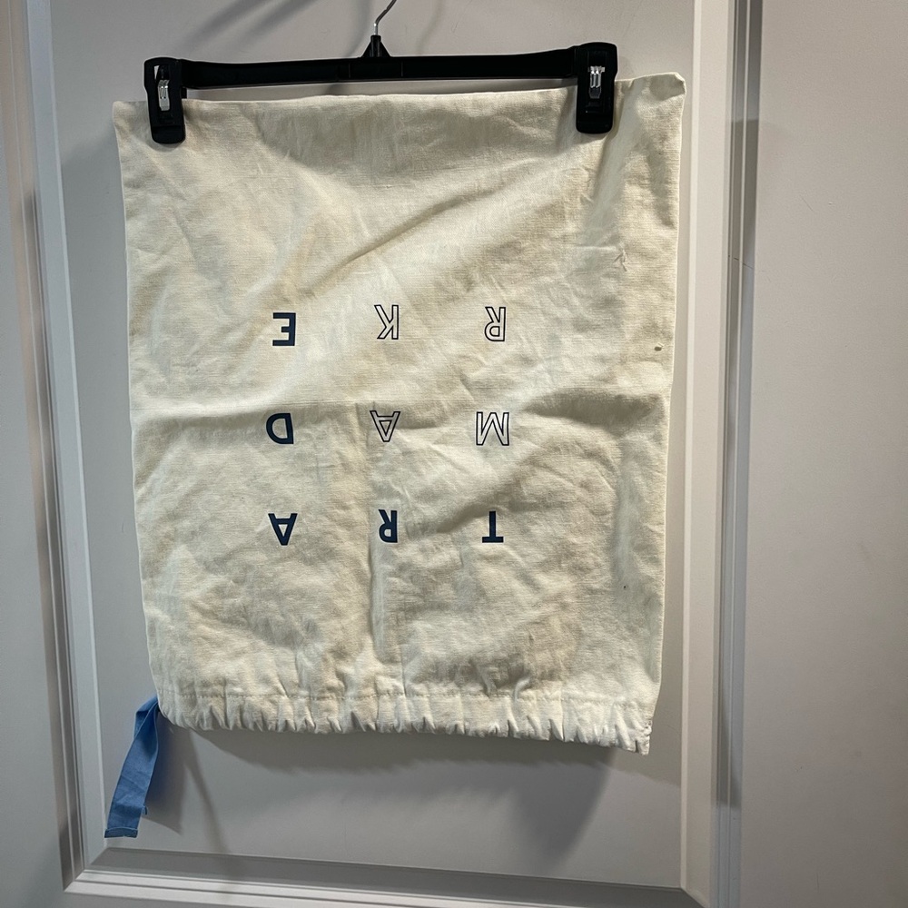 Canvas Drawstring Dust bag in Cream with Logo